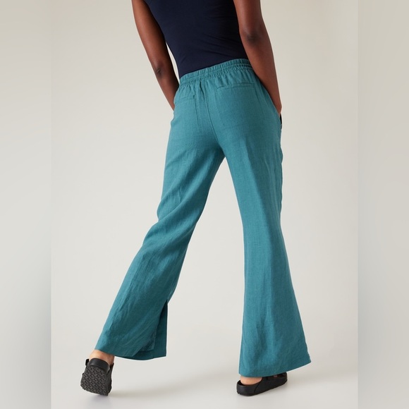 Athleta Retreat Linen Wide Leg Pants - Picture 2 of 9